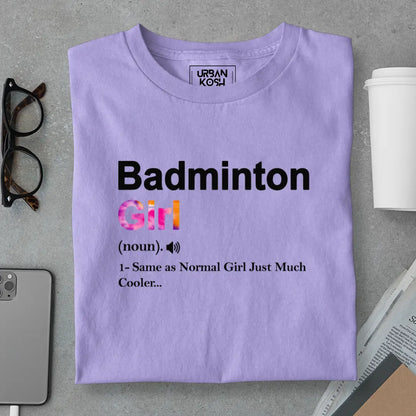 Badminton Girl T-Shirt