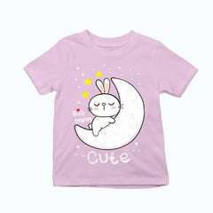 Big Dreams Bunny on Moon Exclusive T-shirt for Kids