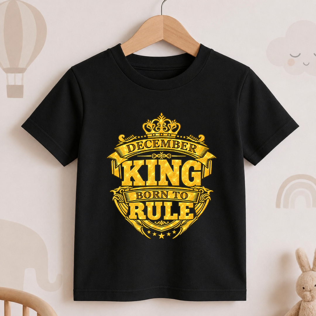 December King Born To Rule Kids T-Shirt