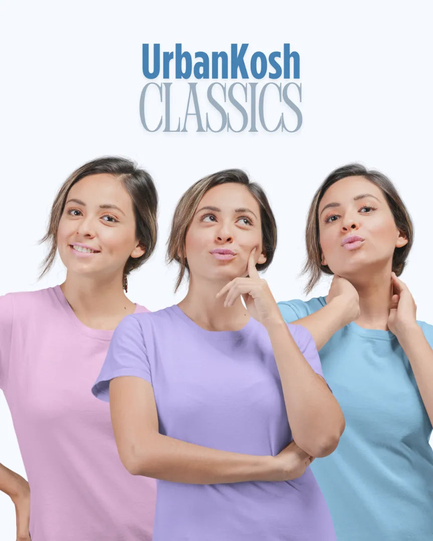 UrbanKosh Classics Plain Premium Unisex T-Shirt