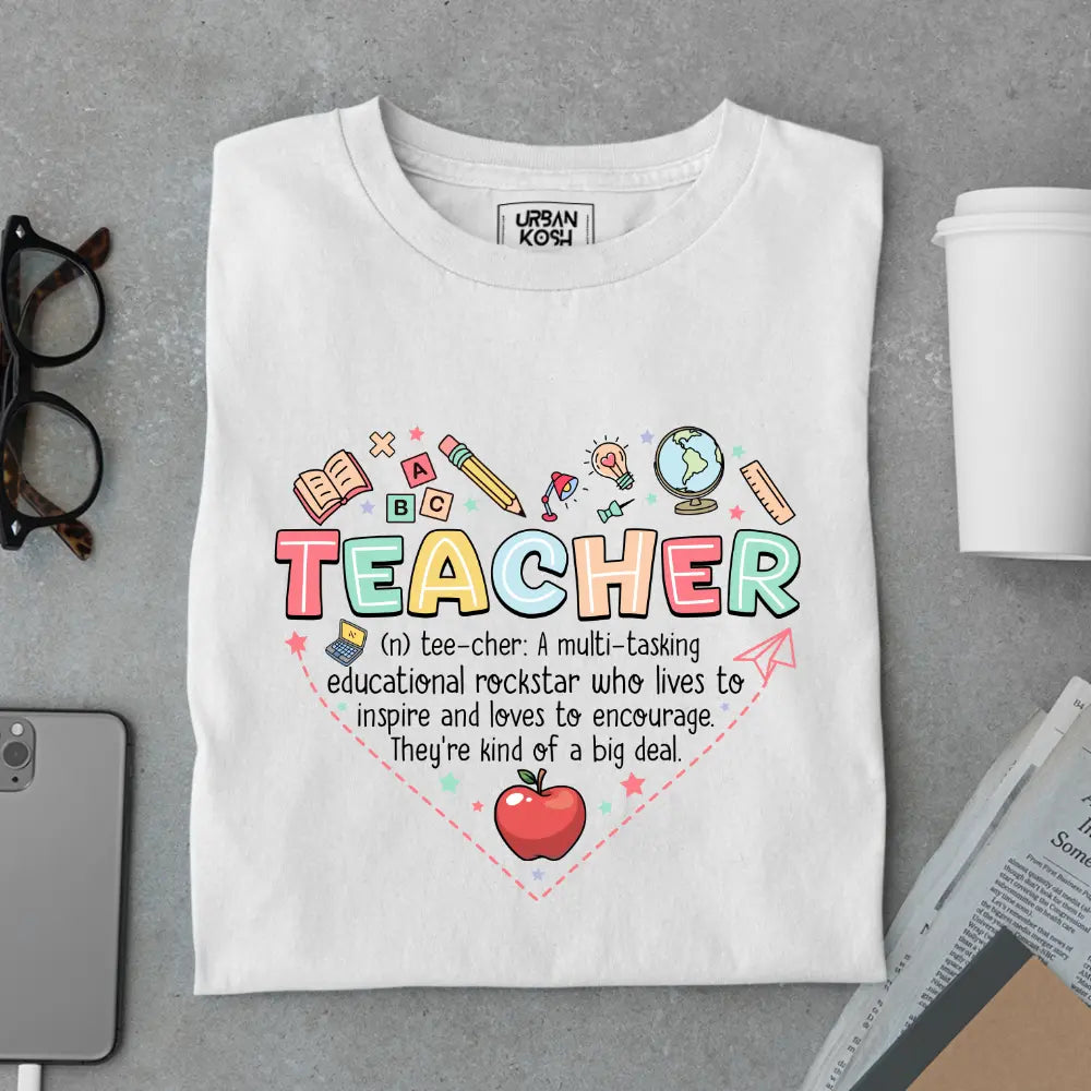 Teacher: A Multi-Tasking Educational Rockstar - Exclusive Premium T-shirt for Teachers