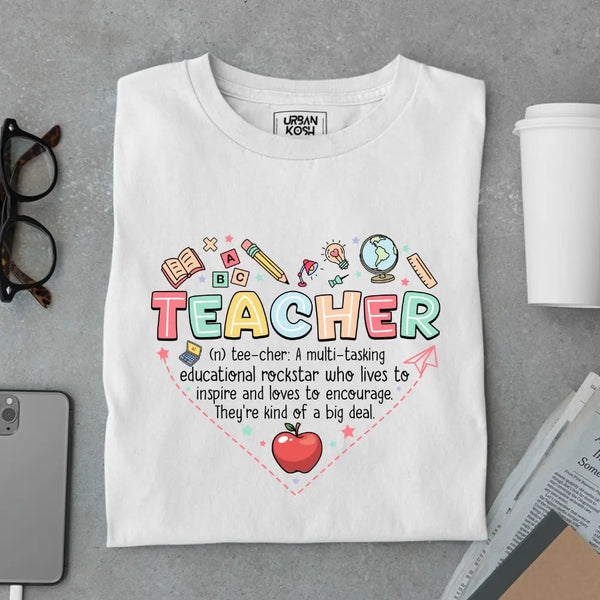 Teacher: A Multi-Tasking Educational Rockstar - Exclusive Premium T-shirt for Teachers