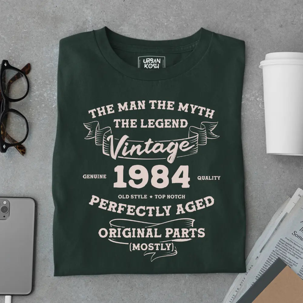 The Man The Myth The Legend Vintage 1984 Exclusive Premium T-Shirt