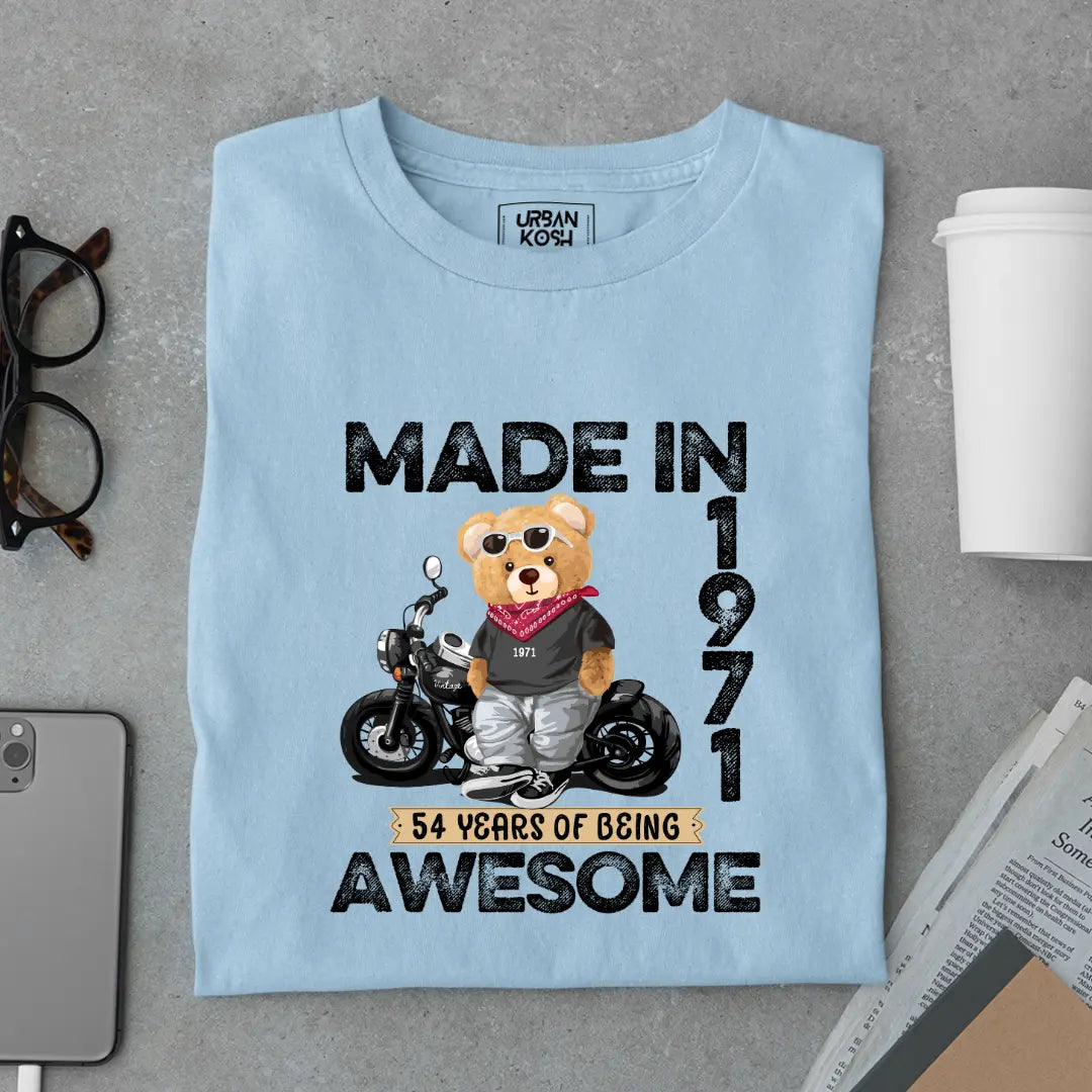 54 Years of Being Awesome | 1971 Premium Unisex T-Shirt