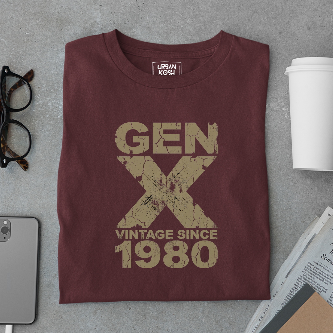 Gen X Vintage Since 1980 T-Shirt