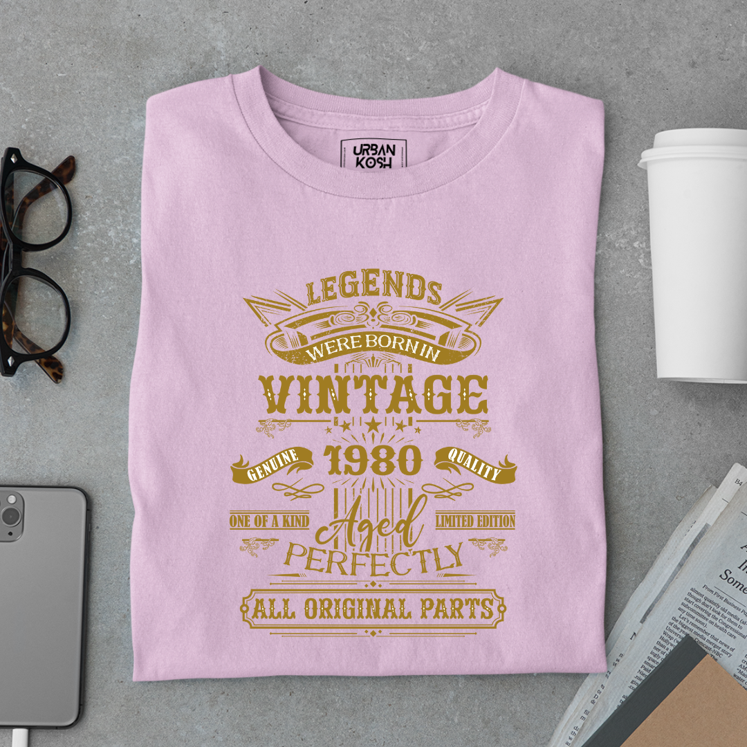 Legends Were Born in Vintage 1980 Premium Unisex T-Shirt
