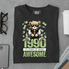 Teddy 1990, 35 Years of Being Awesome Premium Birthday T-Shirt