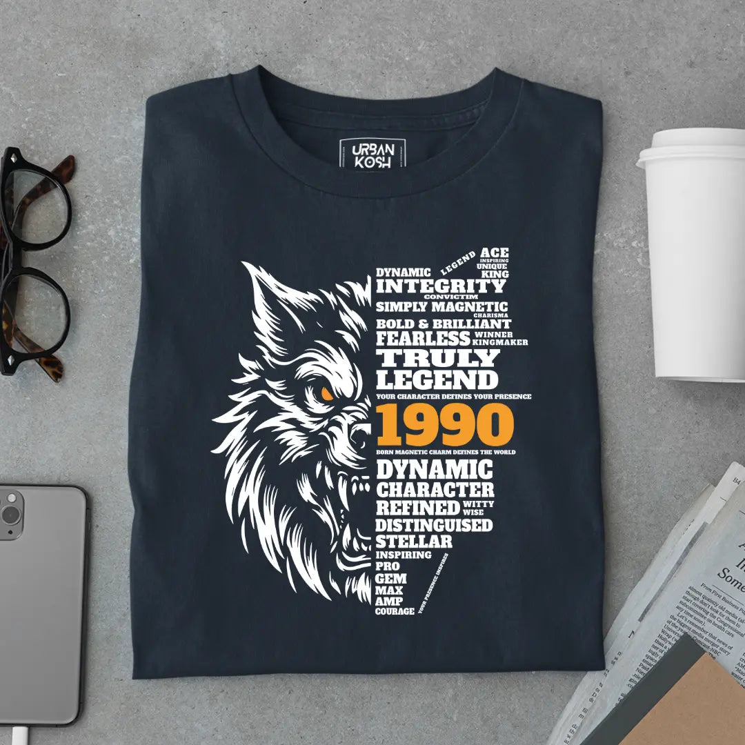 Wolf Born in 1990 Truly Legend Premium Unisex T-Shirt