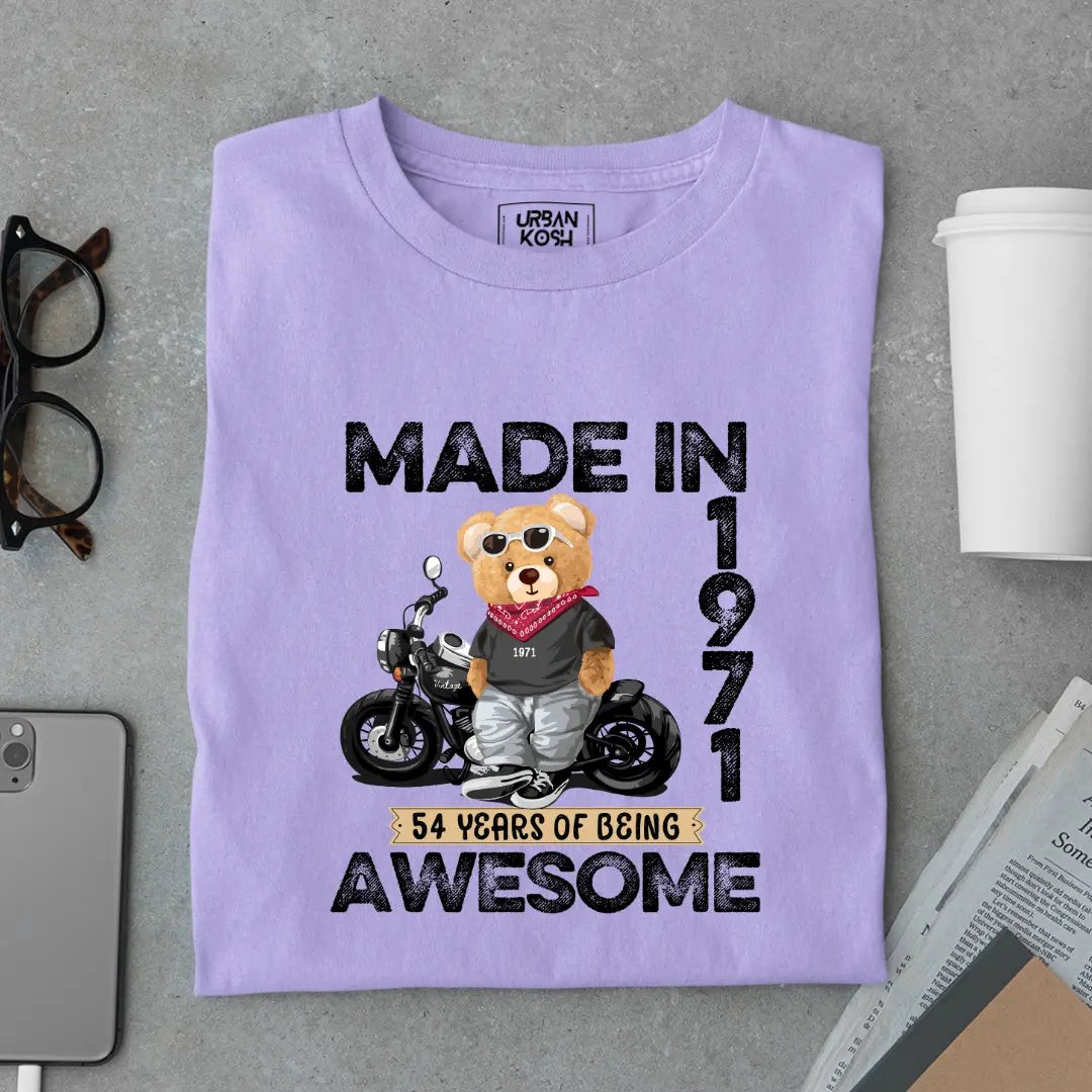 54 Years of Being Awesome | 1971 Premium Unisex T-Shirt