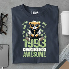 Teddy 1993, 32 Years of Being Awesome Premium Birthday T-Shirt