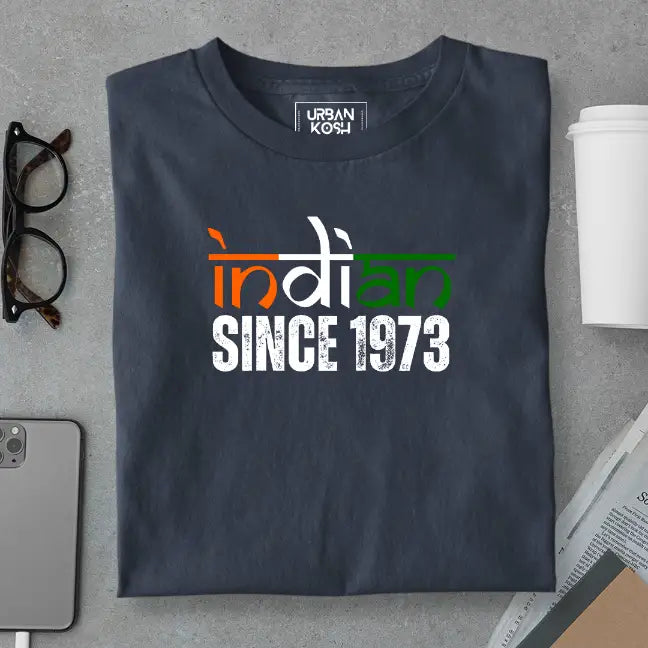 Indian Since 1973 Republic Day Special Premium Unisex Birthday T-shirt