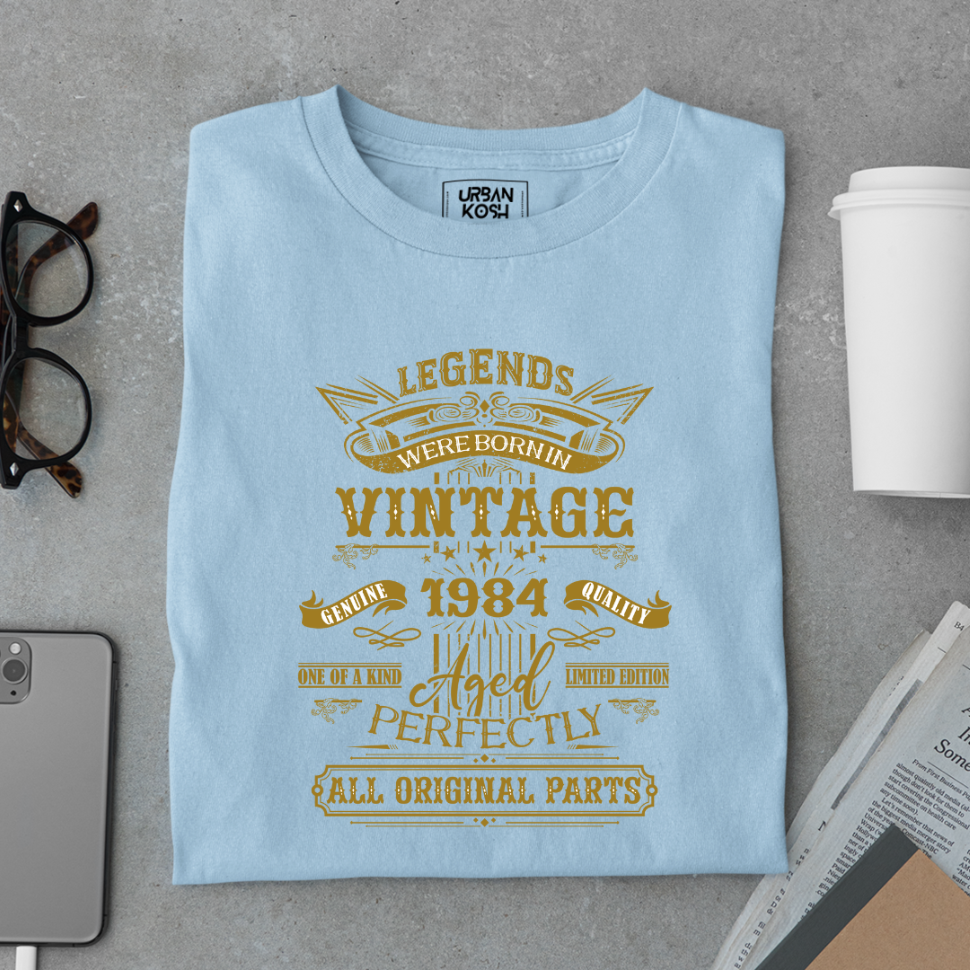 Legends Were Born in Vintage 1984 Premium Unisex T-Shirt