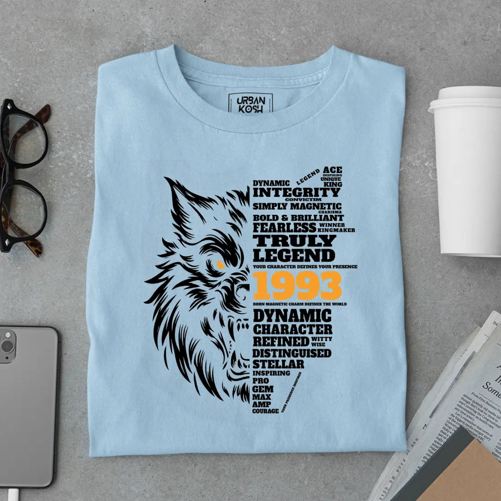 Wolf Born in 1993 Truly Legend Premium Unisex T-Shirt
