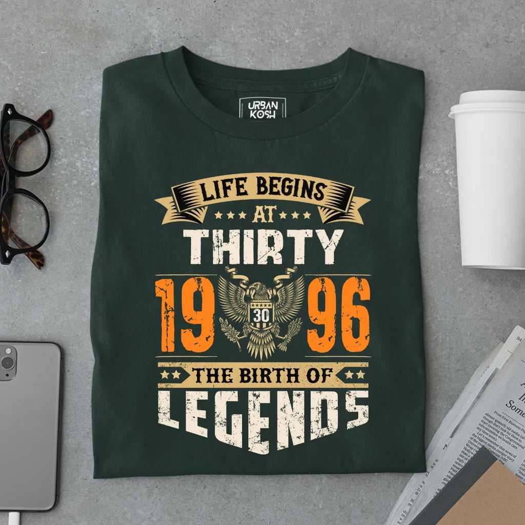 Life Begins at 30, 1996 The Birth of Legends Premium T-shirt