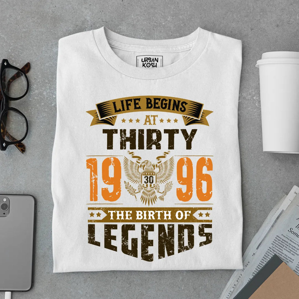 Life Begins at 30, 1996 The Birth of Legends Premium T-shirt