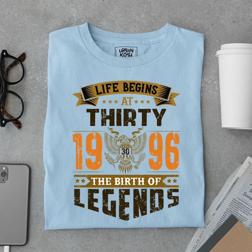 Life Begins at 30, 1996 The Birth of Legends Premium T-shirt