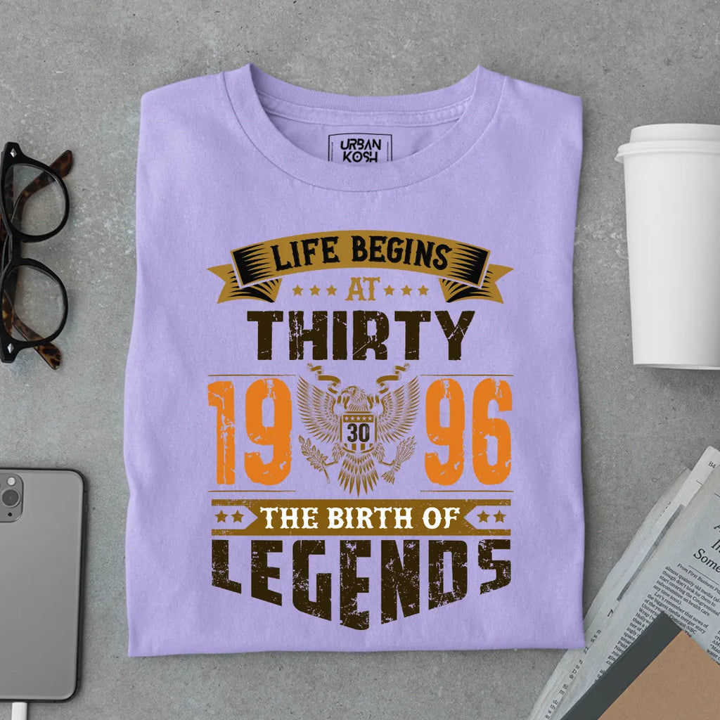 Life Begins at 30, 1996 The Birth of Legends Premium T-shirt