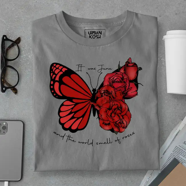 Butterfly of June Exclusive Premium Birthday T-Shirt for Women