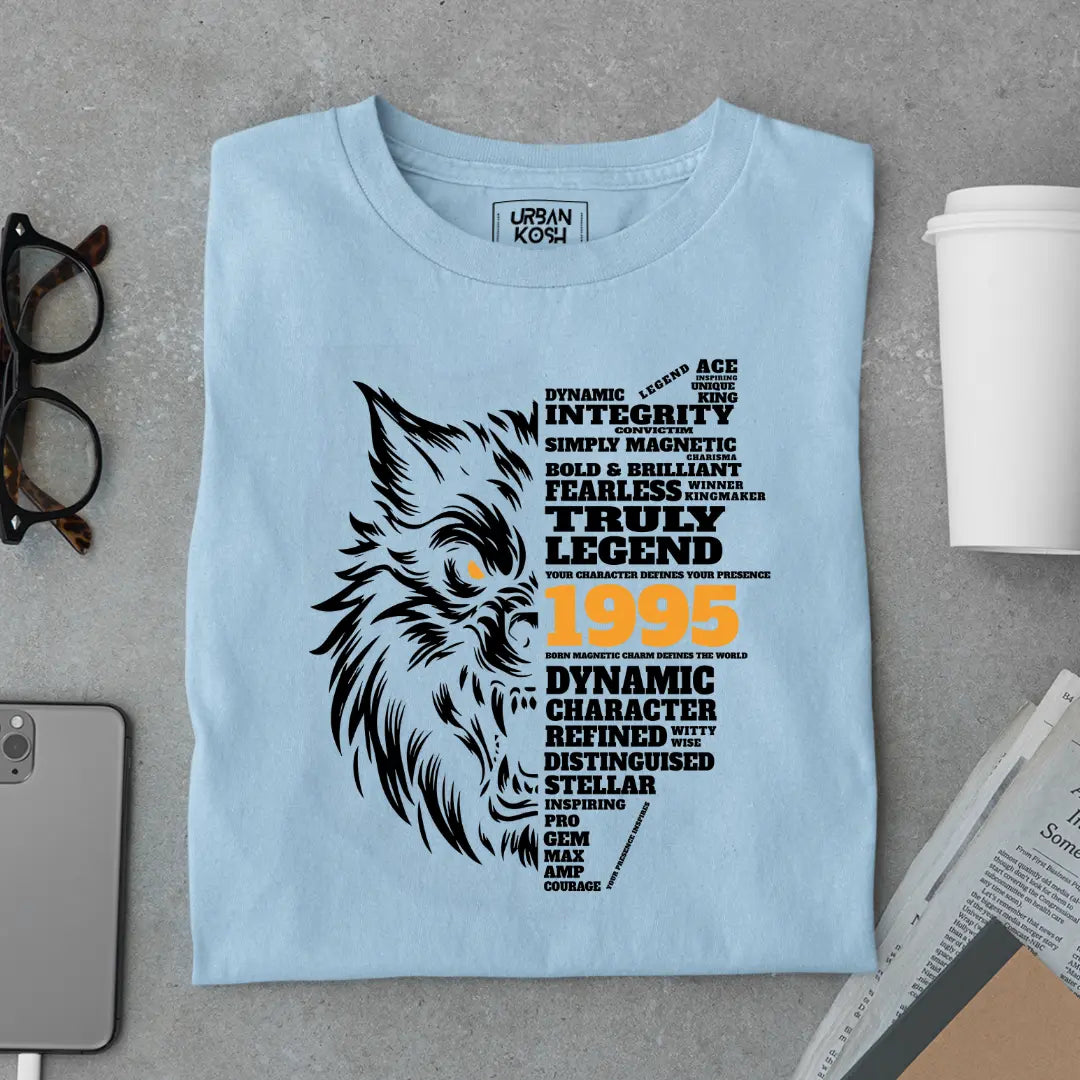 Wolf Born in 1995 Truly Legend Premium Unisex T-Shirt