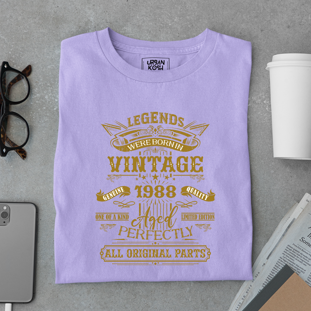 Legends Were Born in Vintage 1988 Premium Unisex T-Shirt