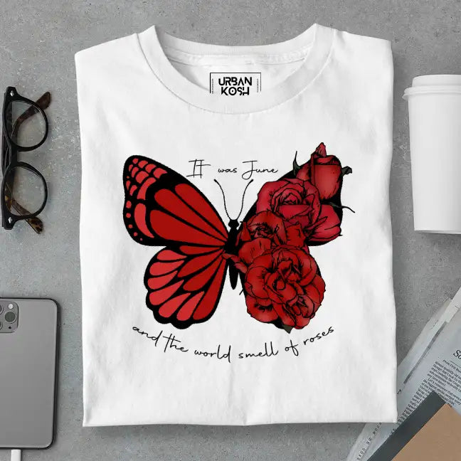 Butterfly of June Exclusive Premium Birthday T-Shirt for Women
