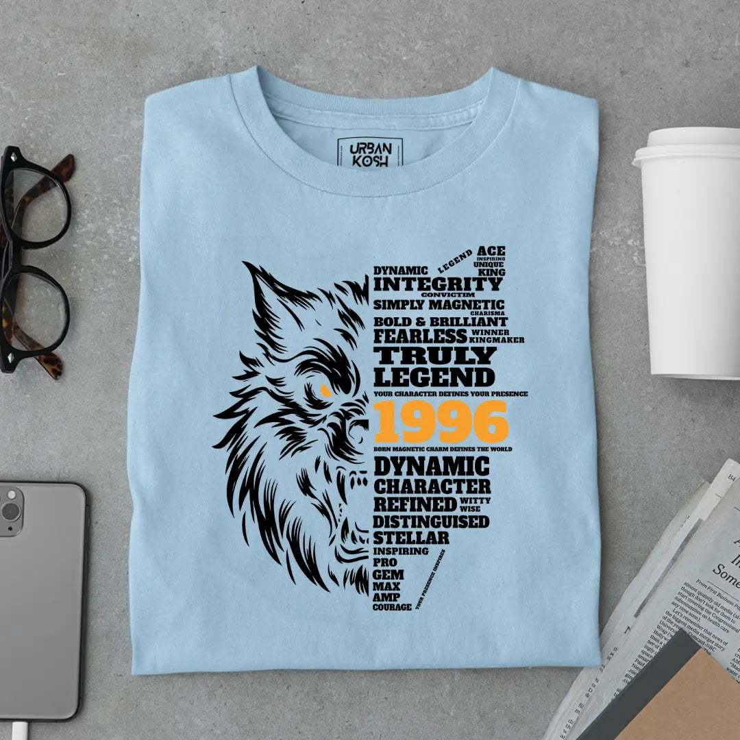 Wolf Born in 1996 Truly Legend Premium Unisex T-Shirt