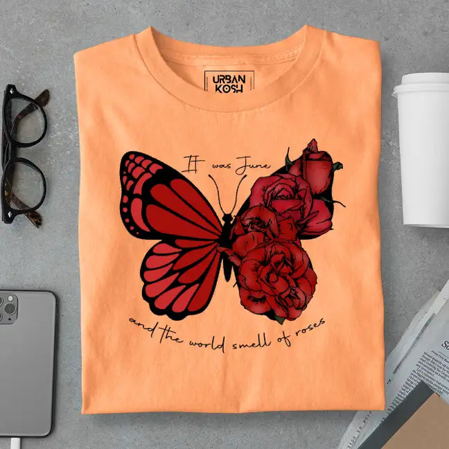 Butterfly of June Exclusive Premium Birthday T-Shirt for Women