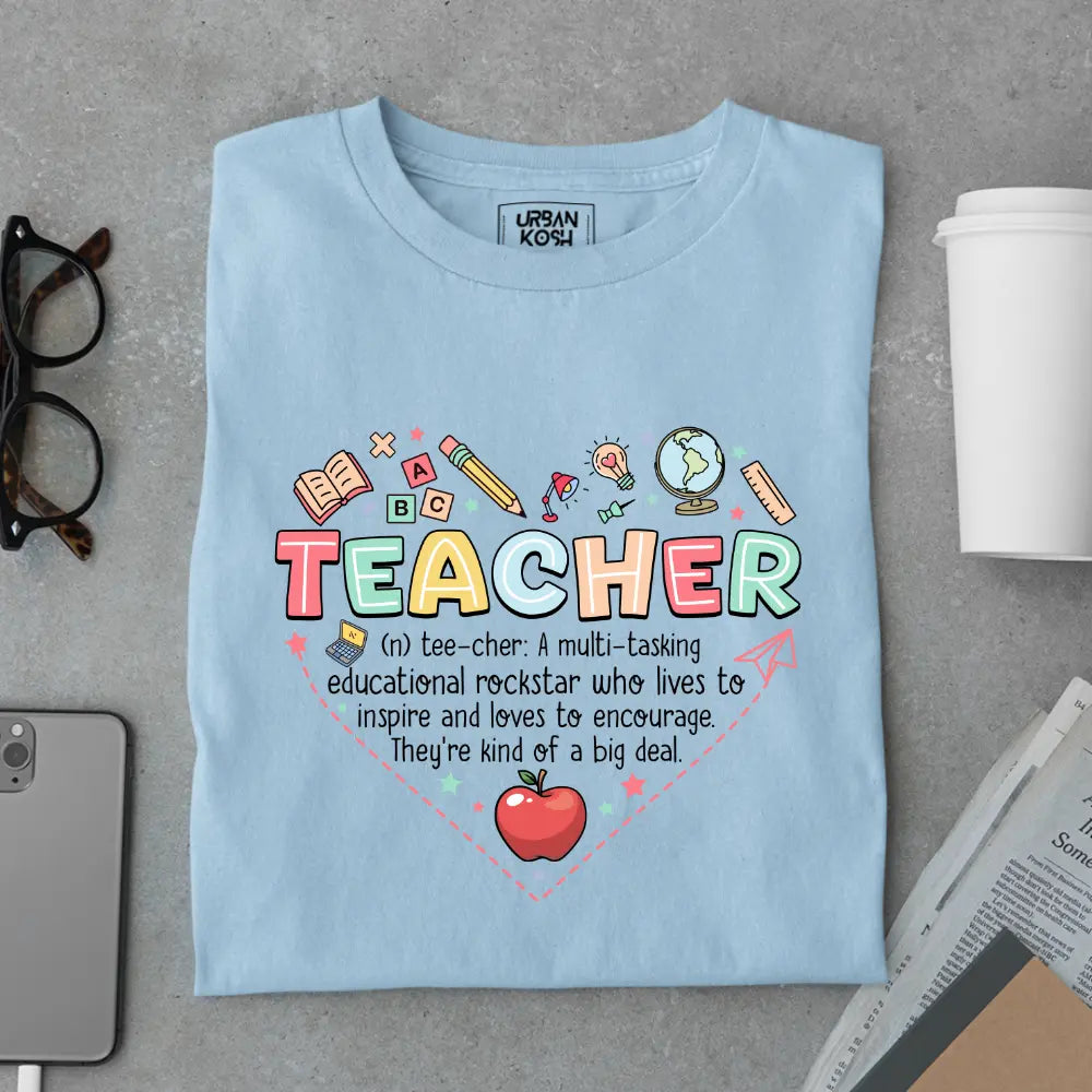 Teacher: A Multi-Tasking Educational Rockstar - Exclusive Premium T-shirt for Teachers