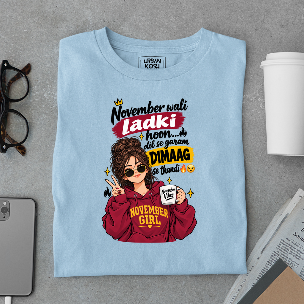 November Wali Ladki Graphic T-Shirt