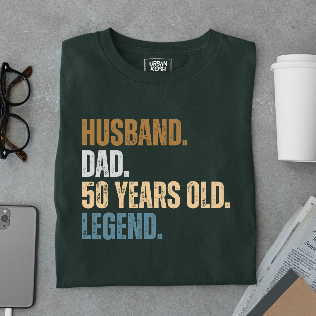 Husband Dad 50 Years Old Legend Premium T-Shirt