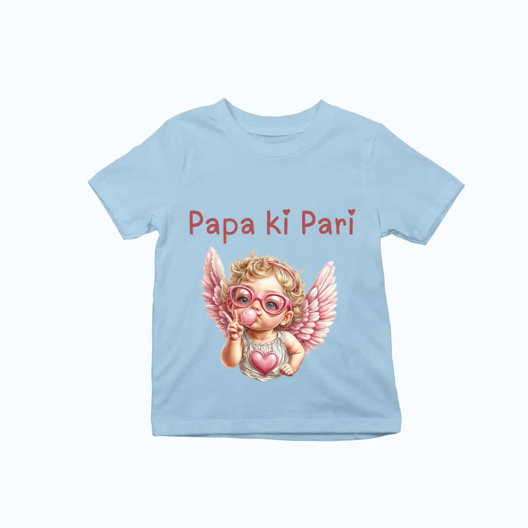 Papa Ki Pari Angel Baby Girl Premium Unisex T-shirt for Kids