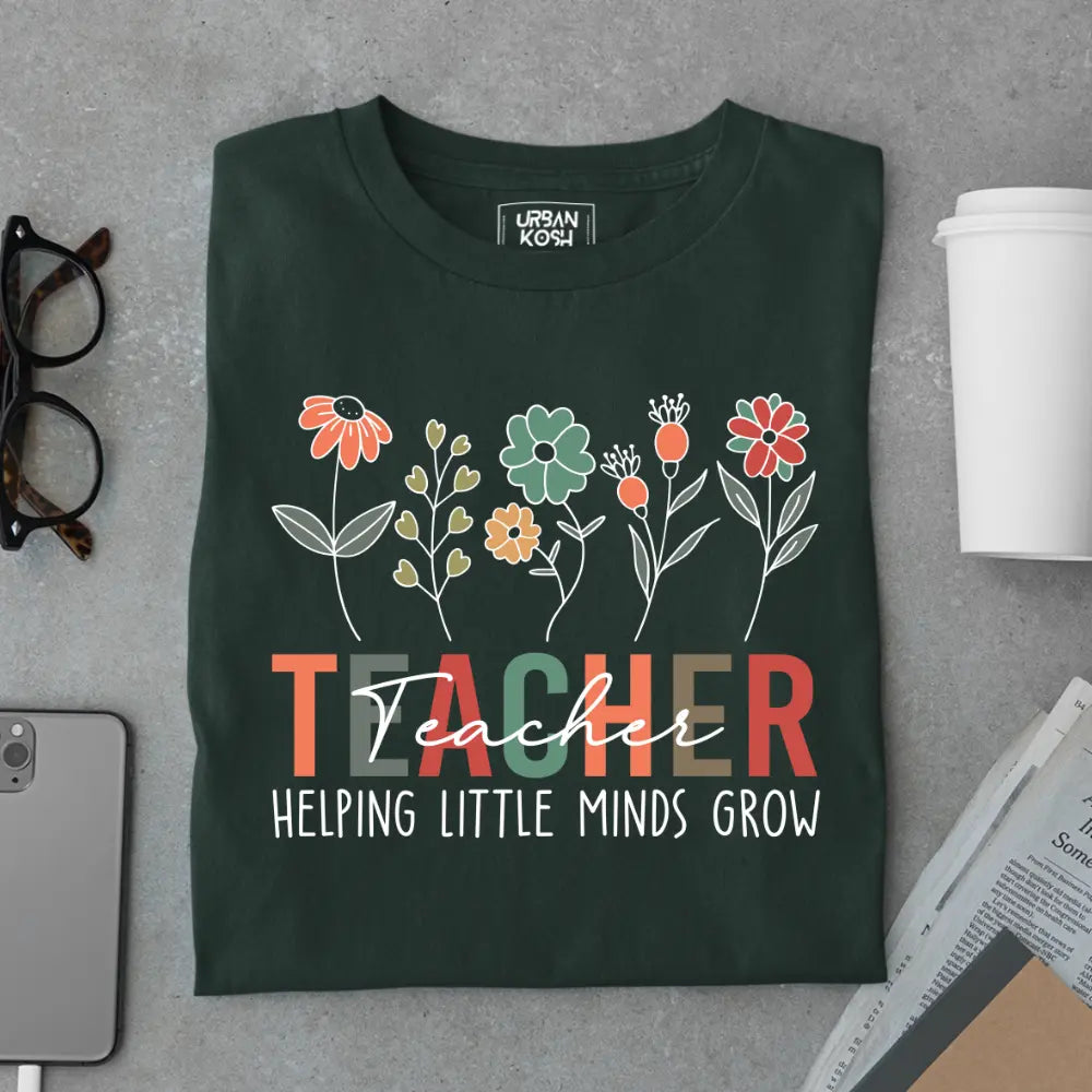 Teacher Helping Little Minds - Exclusive Premium T-shirt for Teachers