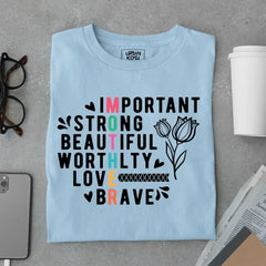Important Strong beautiful Mom - Mother's Day Special Premium T-Shirt