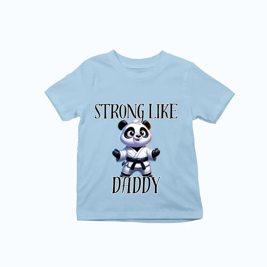 Strong Like Daddy Panda Martial Arts Premium Unisex T-shirt for Kids