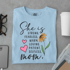 She is Strong Fearless Mom - Mother's Day Special Premium T-Shirt