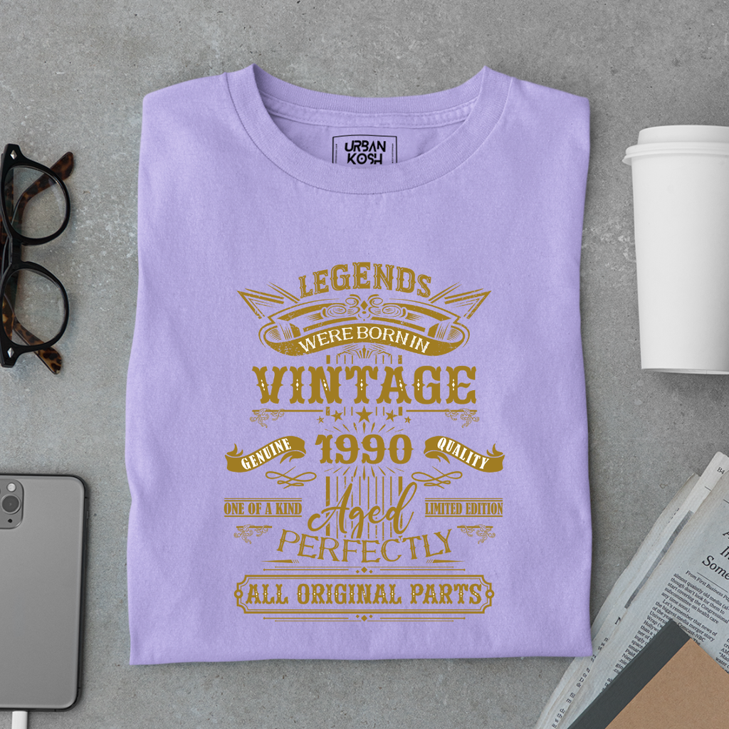 Legends Were Born in Vintage 1990 Premium Unisex T-Shirt