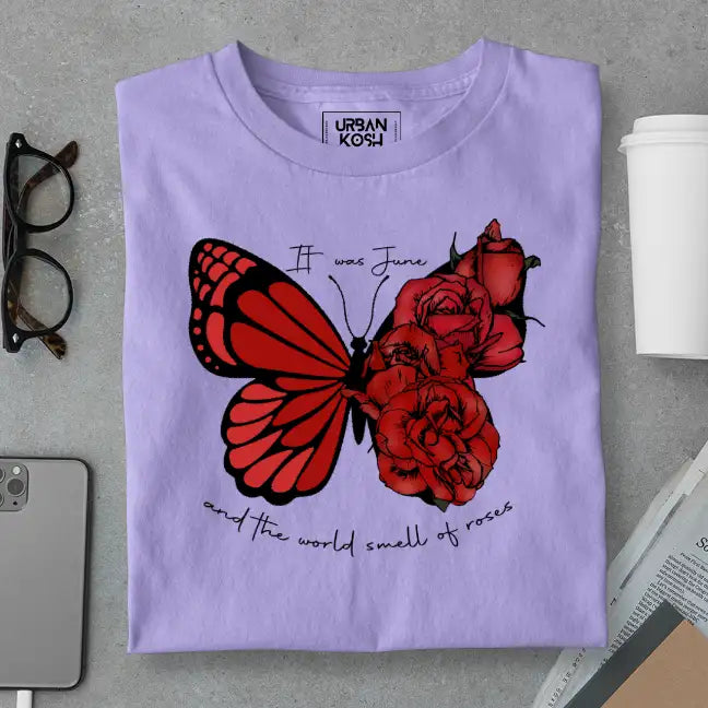 Butterfly of June Exclusive Premium Birthday T-Shirt for Women