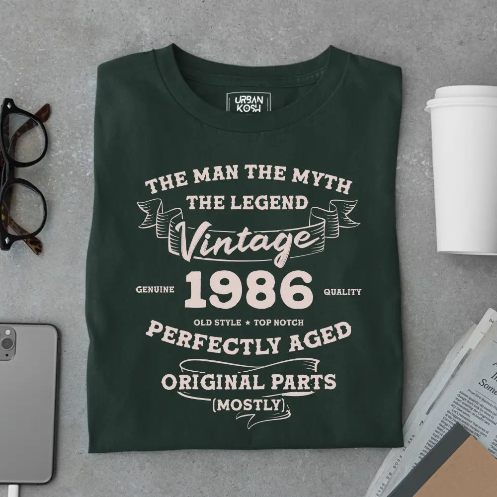 The Man The Myth The Legend Vintage 1986 Exclusive Premium T-Shirt