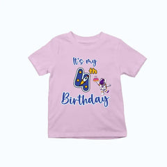 It's My 4th Birthday Exclusive T-shirt for Kids