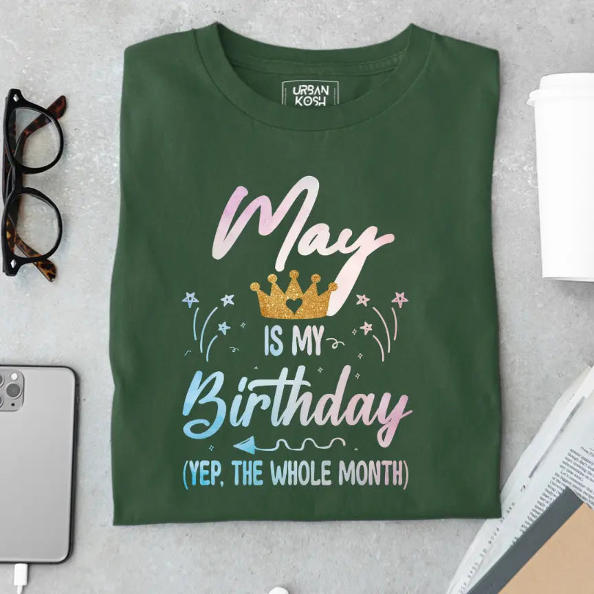 May is my Birthday Exclusive Premium Birthday T-Shirt