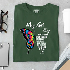 May Girl Exclusive Premium Birthday T-shirt for Women