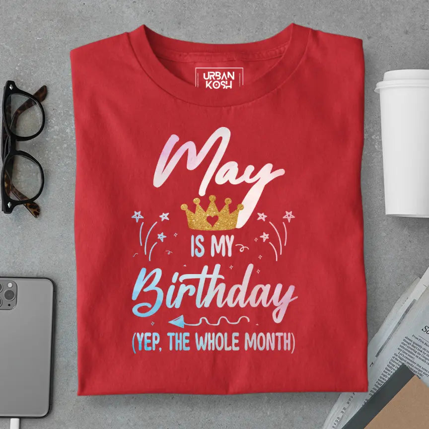 May is my Birthday Exclusive Premium Birthday T-Shirt