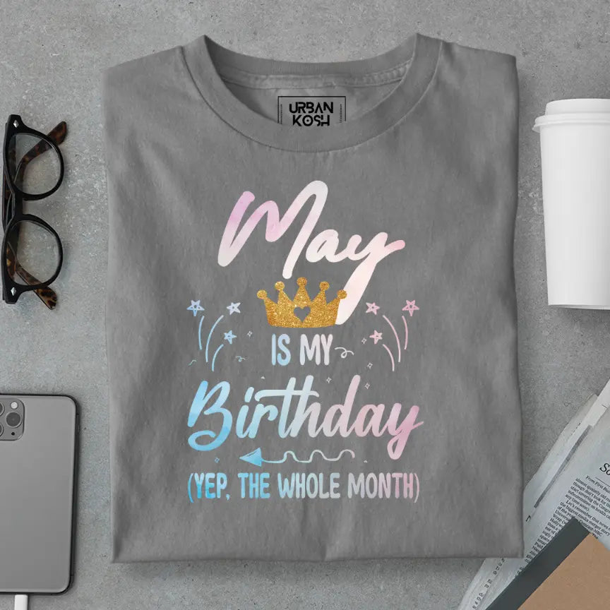 May is my Birthday Exclusive Premium Birthday T-Shirt