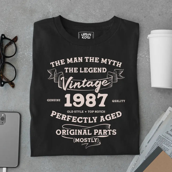 The Man The Myth The Legend Vintage 1987 Exclusive Premium T-Shirt