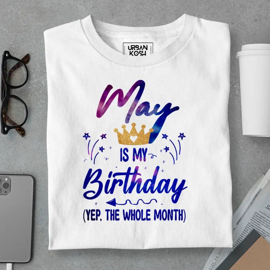 May is my Birthday Exclusive Premium Birthday T-Shirt