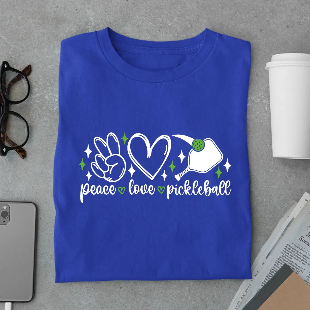 Peace Love Pickleball - Pickleball Exclusive Premium T-shirt