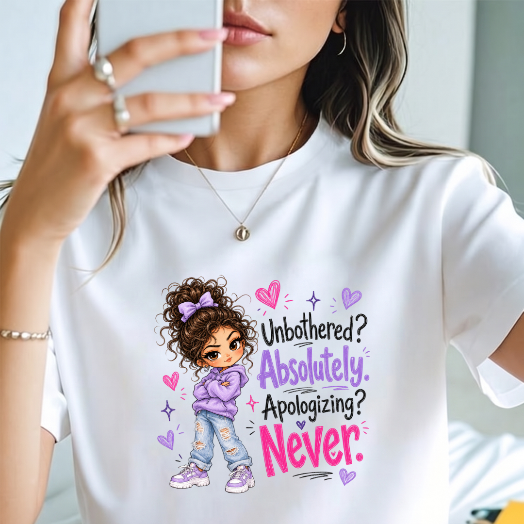 Unbothered Absolutely Apolysing Never T Shirt
