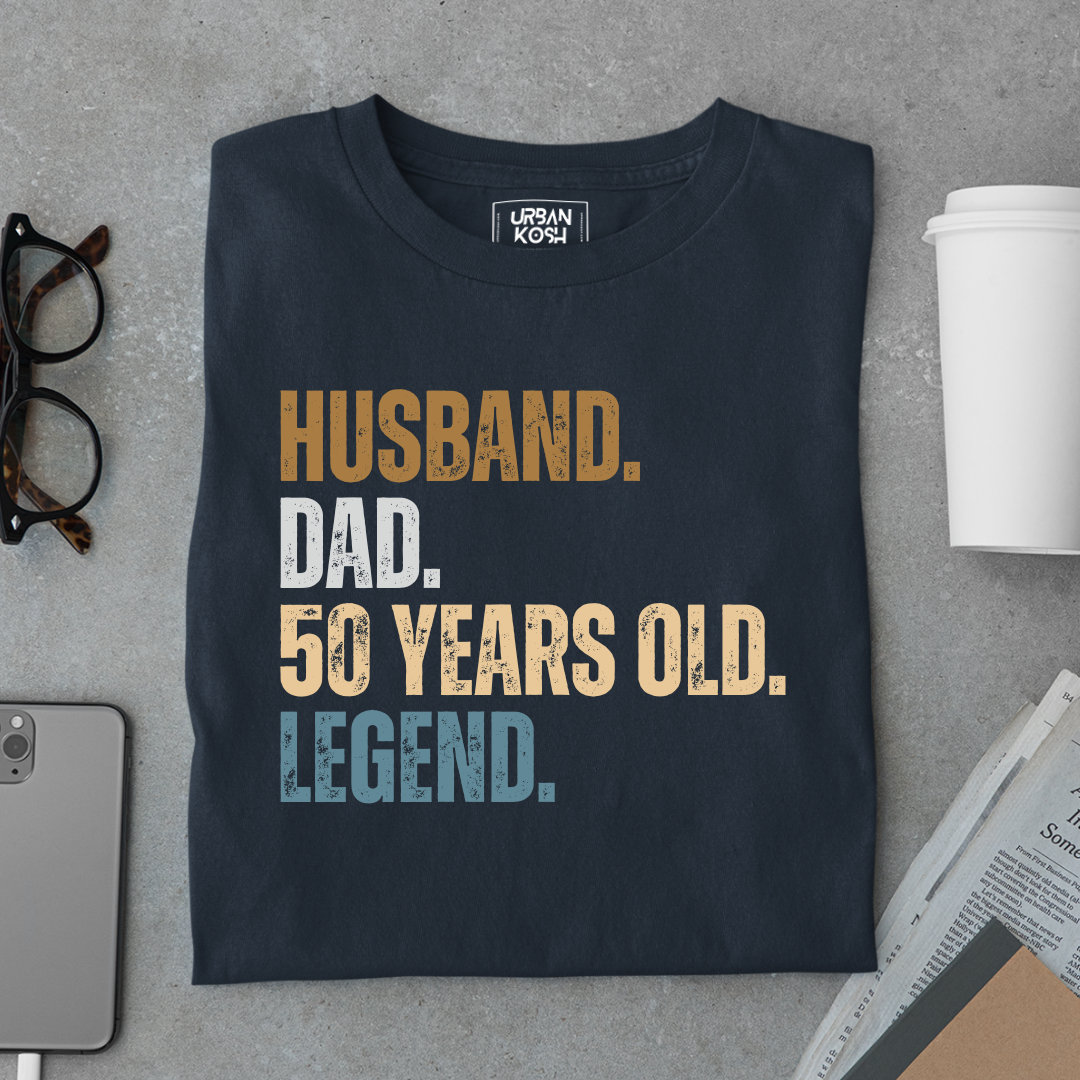 Husband Dad 50 Years Old Legend Premium T-Shirt