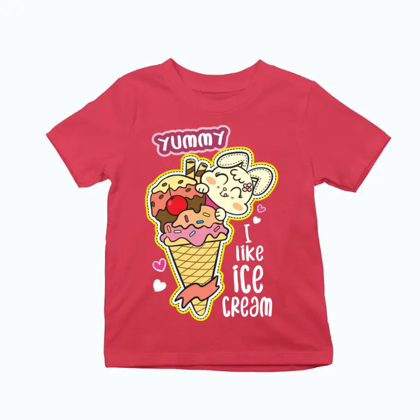 Bunny Yummy Ice Cream Exclusive T-shirt for Kids