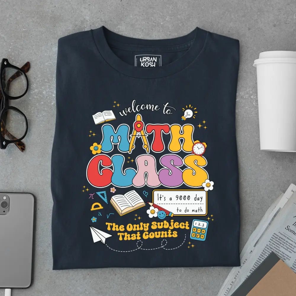 Math Class - The Only Subject That Counts - Exclusive Premium T-shirt for Teachers